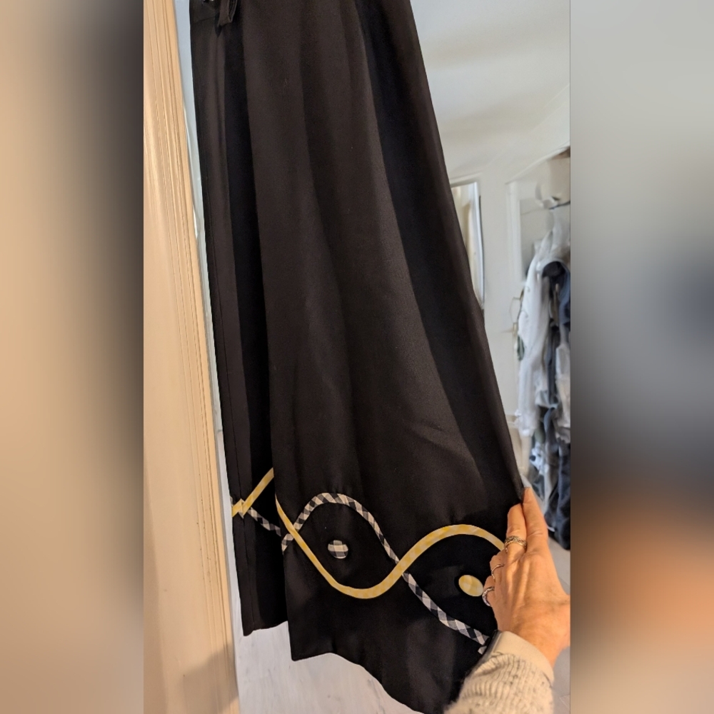 Vintage Long Appliqued Skirt